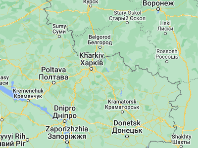 Map showing location of Novopokrovka (49.84252, 36.54773)