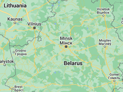 Map showing location of Novosel’ye (53.9162, 27.2009)