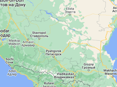 Map showing location of Novoselitskoye (44.75083, 43.43694)