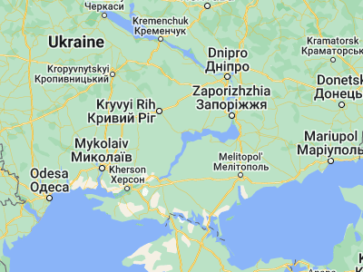 Map showing location of Novovorontsovka (47.50035, 33.91748)