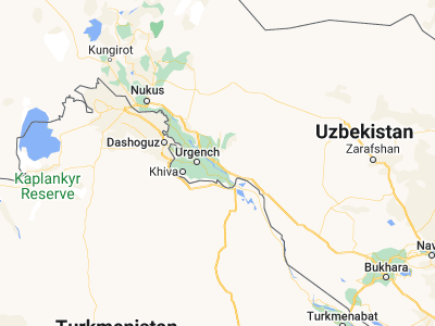 Map showing location of Novyy Turtkul’ (41.55, 61.01667)