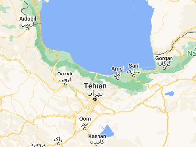 Map showing location of Now Shahr (36.649, 51.496)