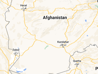 Map showing location of Now Zād (32.40314, 64.46959)