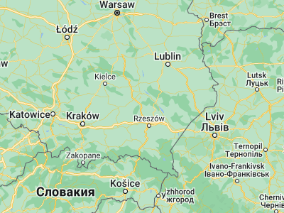 Map showing location of Nowa Dęba (50.42974, 21.75078)