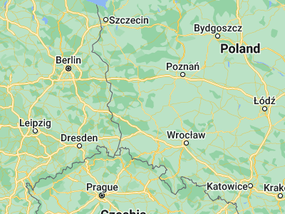Map showing location of Nowa Sól (51.80333, 15.71702)