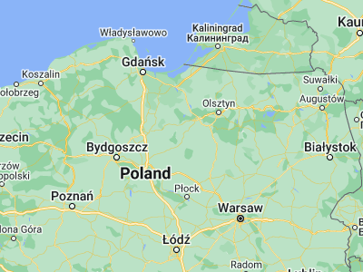Map showing location of Nowe Miasto Lubawskie (53.42079, 19.59515)