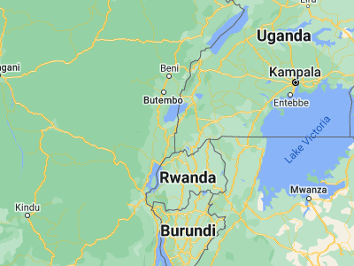 Map showing location of Ntungamo (-0.88333, 29.65)