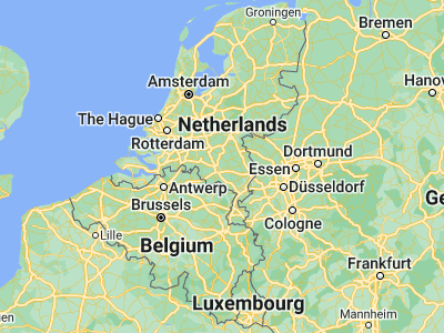 Map showing location of Nuenen (51.47, 5.55278)