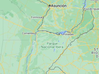 Map showing location of Nuestra Señora del Rosario de Caa Catí (-27.75072, -57.62073)