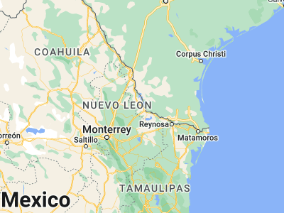 Map showing location of Nueva Ciudad Guerrero (26.56281, -99.22801)