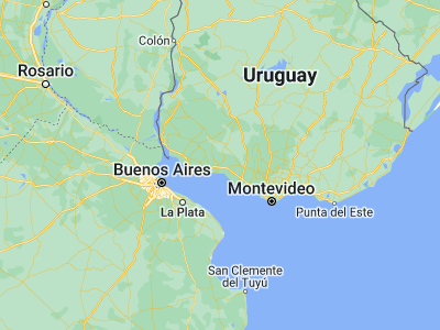 Map showing location of Nueva Helvecia (-34.3, -57.23333)