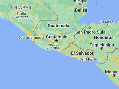 Map showing location of Nueva Santa Rosa (14.38111, -90.27611)