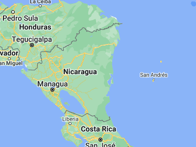 Map showing location of Nuevo Amanecer (12.82247, -84.19629)
