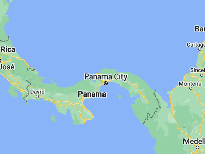 Map showing location of Nuevo San Juan (9.22333, -79.66194)