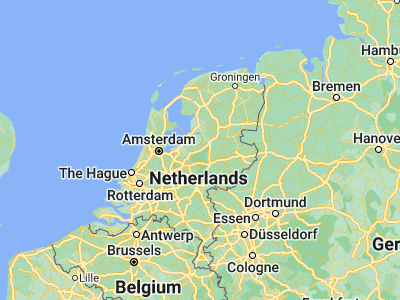 Map showing location of Nunspeet (52.37917, 5.78611)