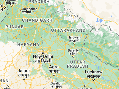 Map showing location of Nūrpur (29.14984, 78.40917)