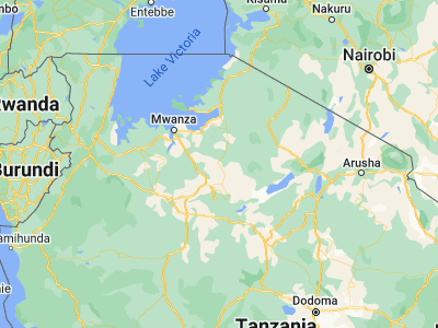 Map showing location of Nyalikungu (-3.18333, 33.78333)