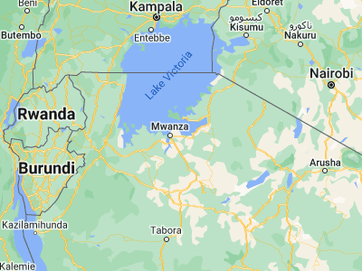 Map showing location of Nyanguge (-2.55, 33.2)