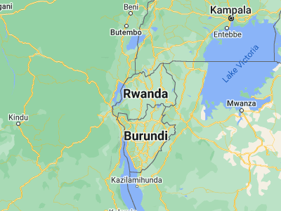 Map showing location of Nyanza (-2.35187, 29.75089)