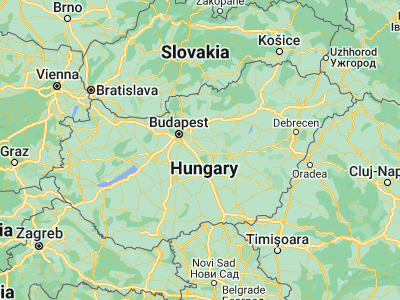 Map showing location of Nyáregyháza (47.26175, 19.50146)