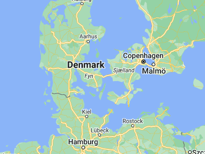 Map showing location of Nyborg (55.31274, 10.78964)