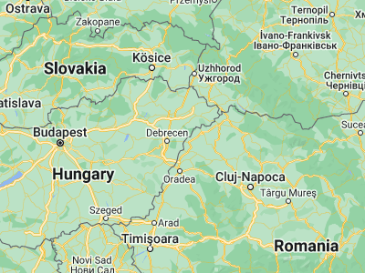 Map showing location of Nyíracsád (47.6033, 21.97208)