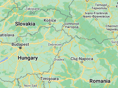 Map showing location of Nyíradony (47.69746, 21.91878)