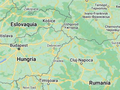 Map showing location of Nyírlugos (47.69315, 22.04476)