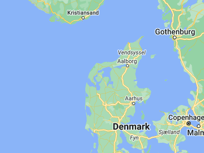 Map showing location of Nykøbing Mors (56.79334, 8.85282)