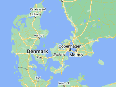 Map showing location of Nykøbing Sjælland (55.92491, 11.67109)