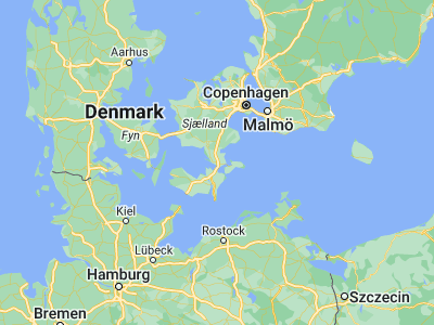 Map showing location of Nyråd (55.00511, 11.9606)