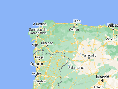 Map showing location of O Barco de Valdeorras (42.41642, -6.99005)