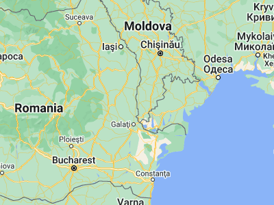 Map showing location of Oancea (45.91667, 28.1)