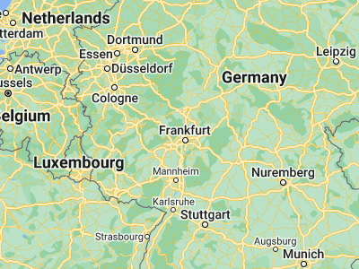 Map showing location of Oberursel (50.20731, 8.57747)