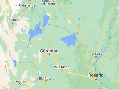 Map showing location of Obispo Trejo (-30.78128, -63.41348)