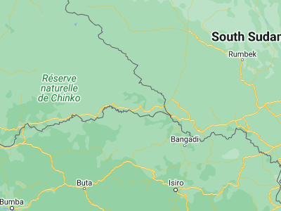 Map showing location of Obo (5.39978, 26.48688)