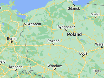 Map showing location of Oborniki (52.64739, 16.81406)