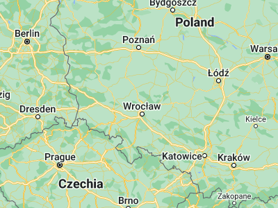 Map showing location of Oborniki Śląskie (51.30137, 16.91465)