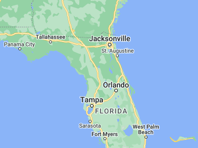 Map showing location of Ocala (29.1872, -82.14009)