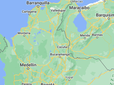 Map showing location of Ocaña (8.23773, -73.35604)
