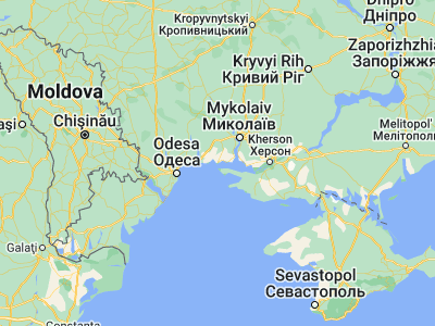 Map showing location of Ochakiv (46.61283, 31.54982)
