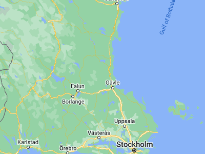 Map showing location of Ockelbo (60.8912, 16.71846)