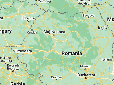 Map showing location of Ocna Mureş (46.38333, 23.85)