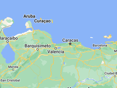 Map showing location of Ocumare de la Costa (10.46127, -67.76872)