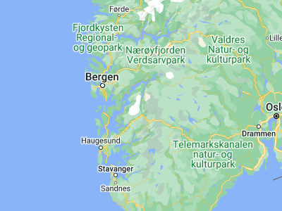 Map showing location of Odda (60.06912, 6.54565)