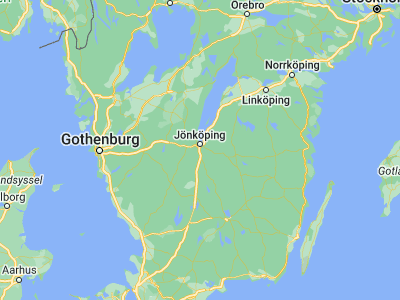 Map showing location of Odensjö (57.71667, 14.16667)