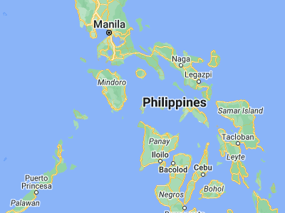 Map showing location of Odiongan (12.40167, 121.99194)