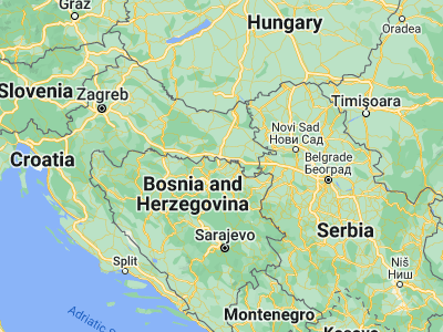 Map showing location of Odžak (45.01038, 18.3272)