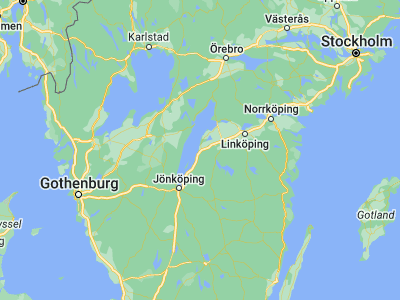 Map showing location of Ödeshög (58.22949, 14.65294)