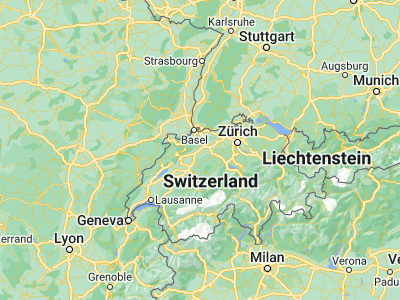 Map showing location of Oensingen (47.28639, 7.72305)